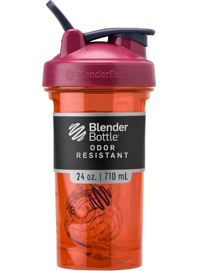 BlenderBottle Shaker Bottle Pro Series Perfect For Protein Shakes And Pre Workout, 24-Ounce, Coral - Image 1